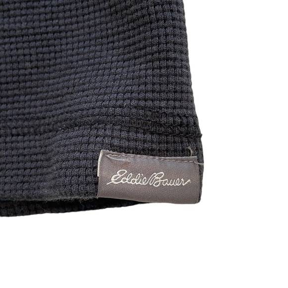 Eddie Bauer Thermal Crew Neck Shirt Long Sleeve Waffle - Size Large - Picture 5 of 11